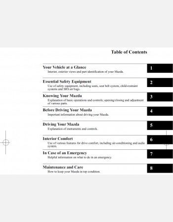 mazda premacy 2013 owners manual